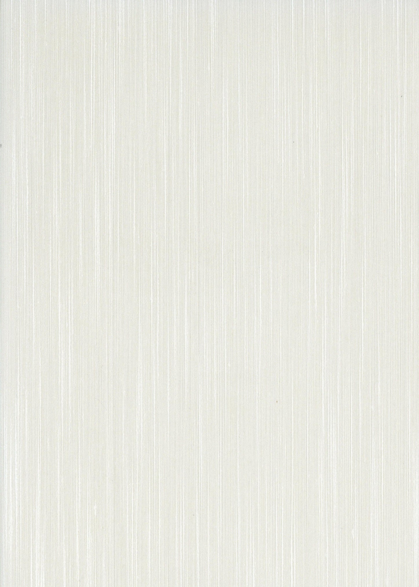 Cream textured wallpaper with subtle vertical stripes, linen-look finish.