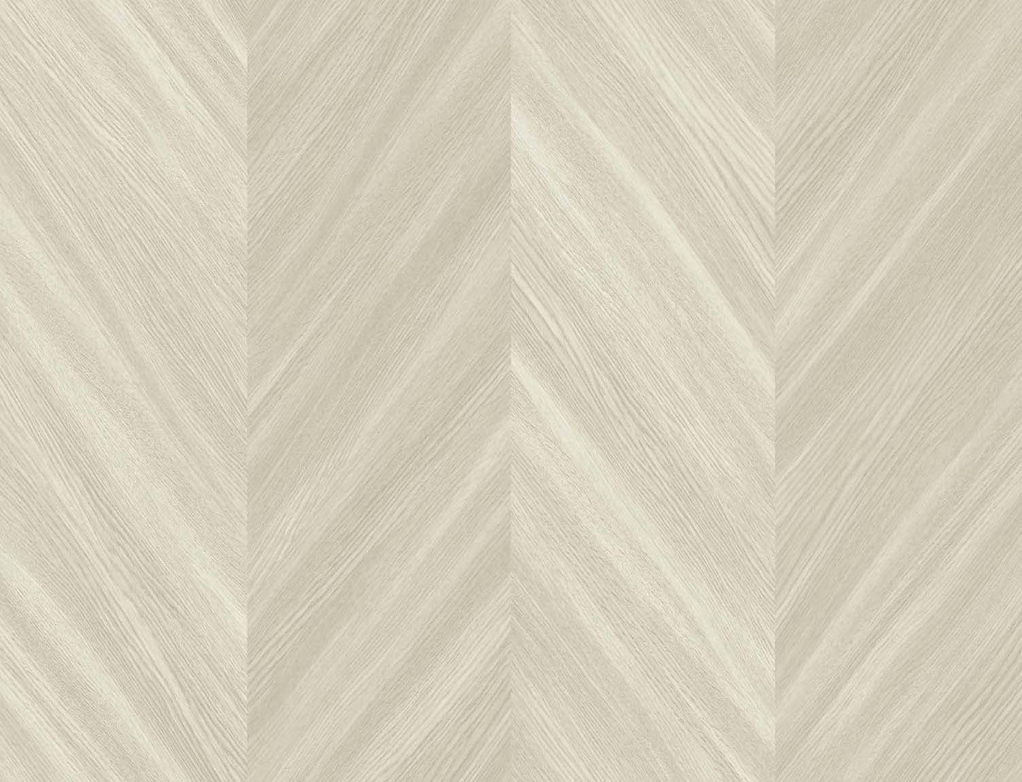 Seabrook Designs Even More Textures Chevron Wood Chevron Contemporary Off-White Matte - TS82106