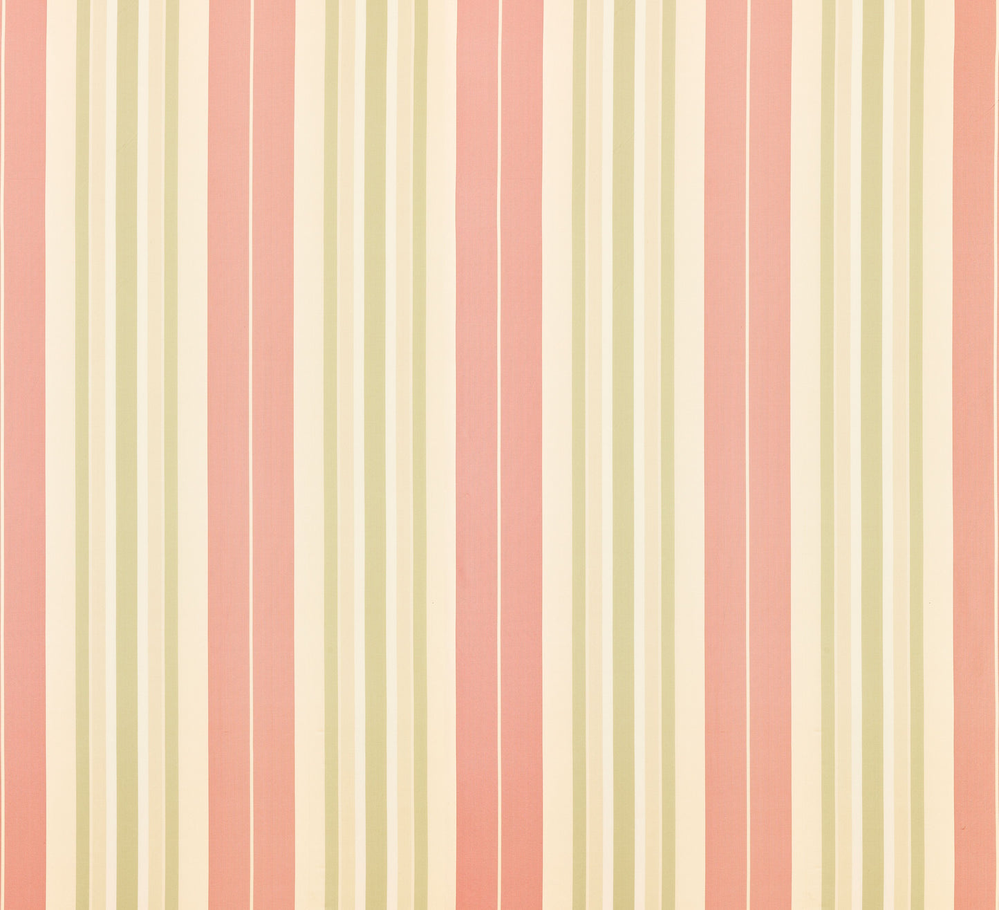 SCALAMANDRE DEANNA STRIPE FABRIC ROSE/GREEN - TT 00010016 NEW SKU # TT00160001