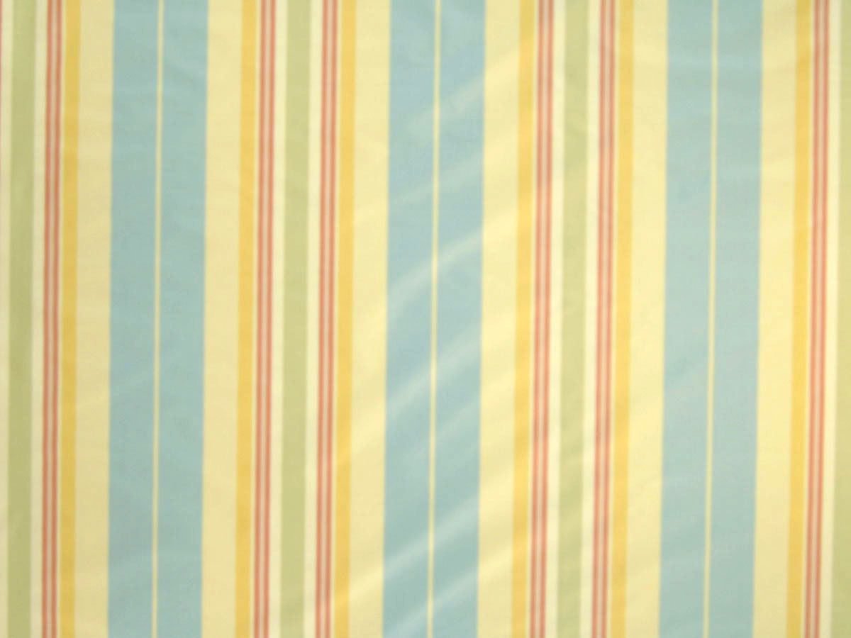 SCALAMANDRE ASHLEY STRIPE FABRIC BLUE, GOLD & BEIGE - TT 00010024 NEW SKU # TT00240001