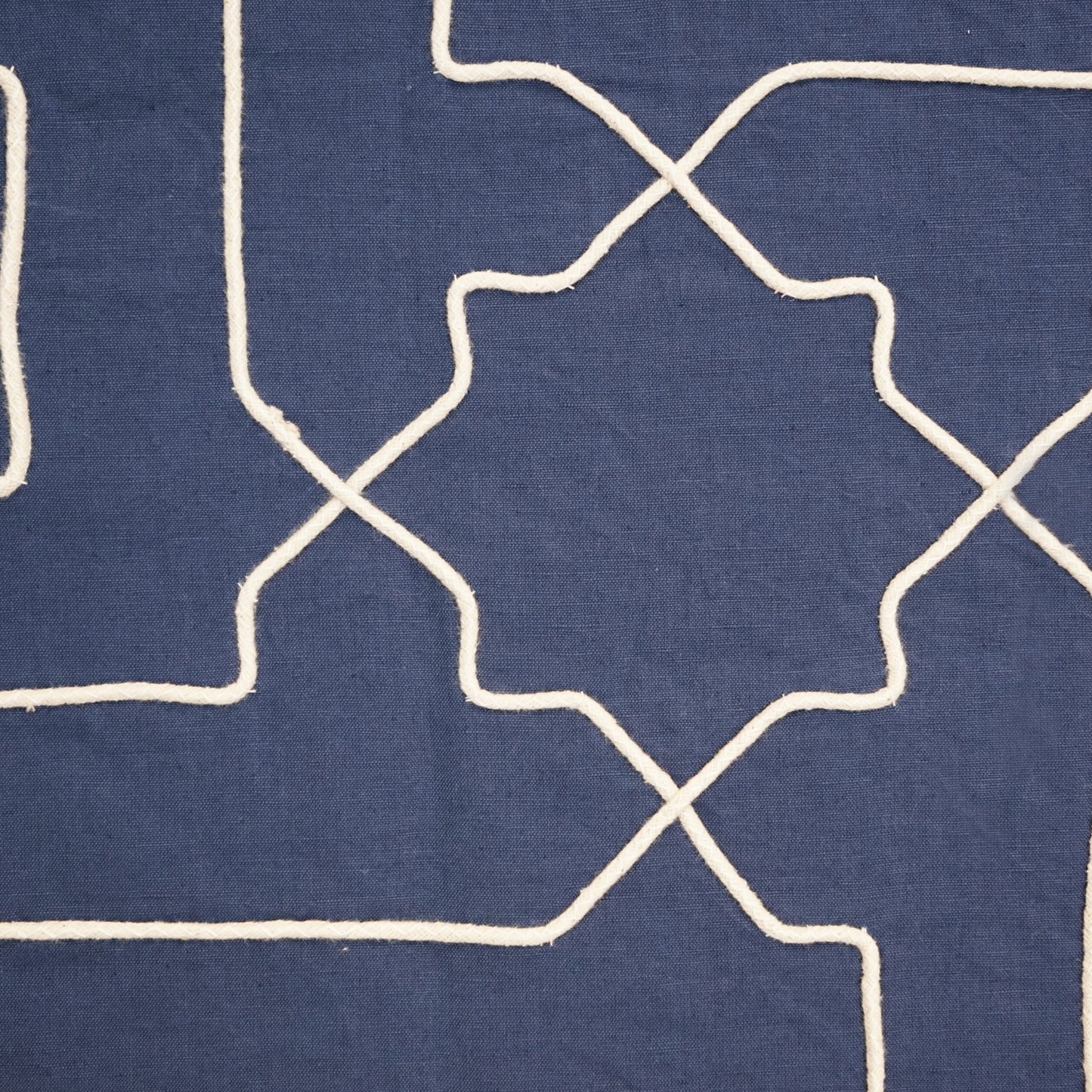 JF Fabrics JF Studio TWINE 68 Fabric Traditional,Transitional,Contemporary,Geometric Blue,Creme,Beige,Offwhite Embroidery,Linen,Texture,Linen Texture - 5480168 SJ101