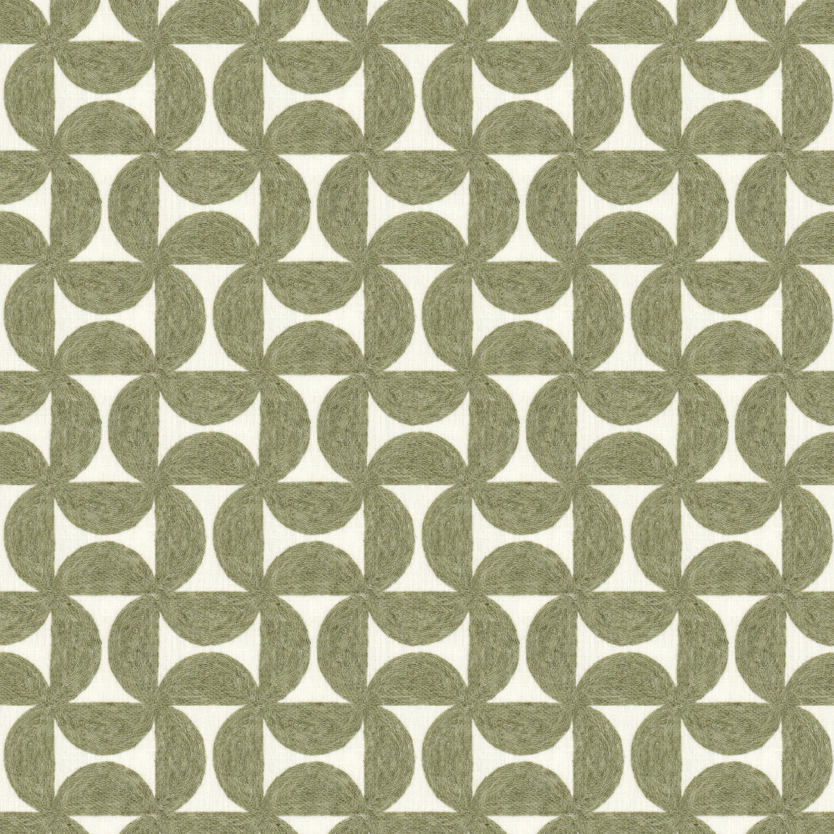 STOUT TEXTILES MULTIPURPOSE,EMBROIDERIES TRANSITIONAL,, GEOMETRIC DILL - TYRO-1