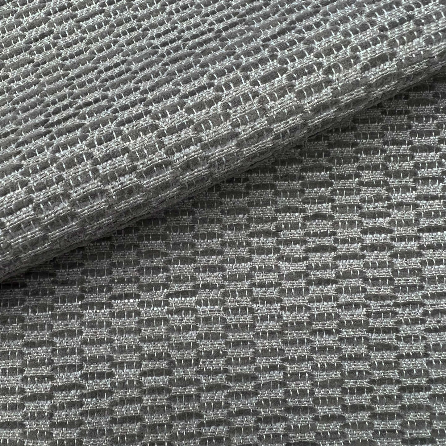 JF Fabrics Inside Out, JF Fabrics UNWIND 96 Fabric Texture Grey, Silver Chenille, Outdoor, Texture - 9030596 J9201