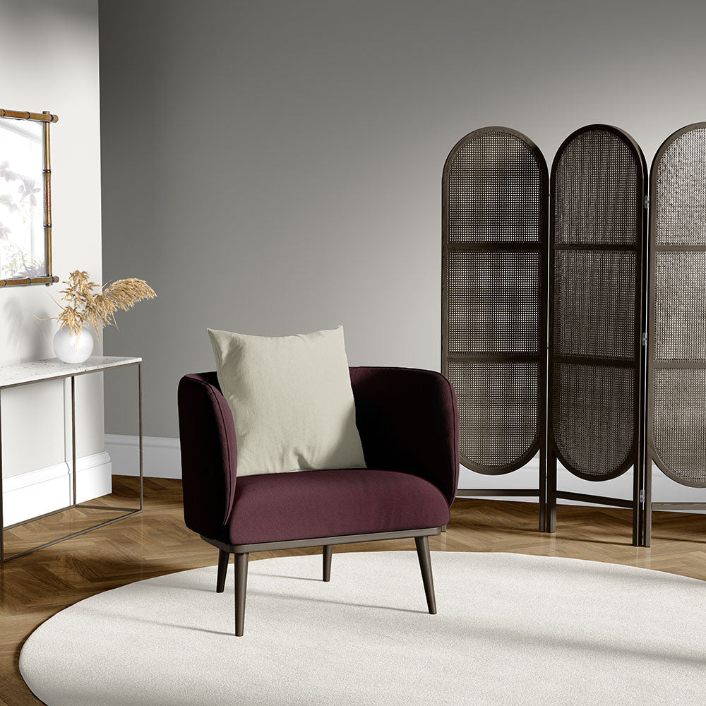 NICHOLASJOHN INC NJ-MARVIN Bordeaux Solid Fabric - NJ25-3587