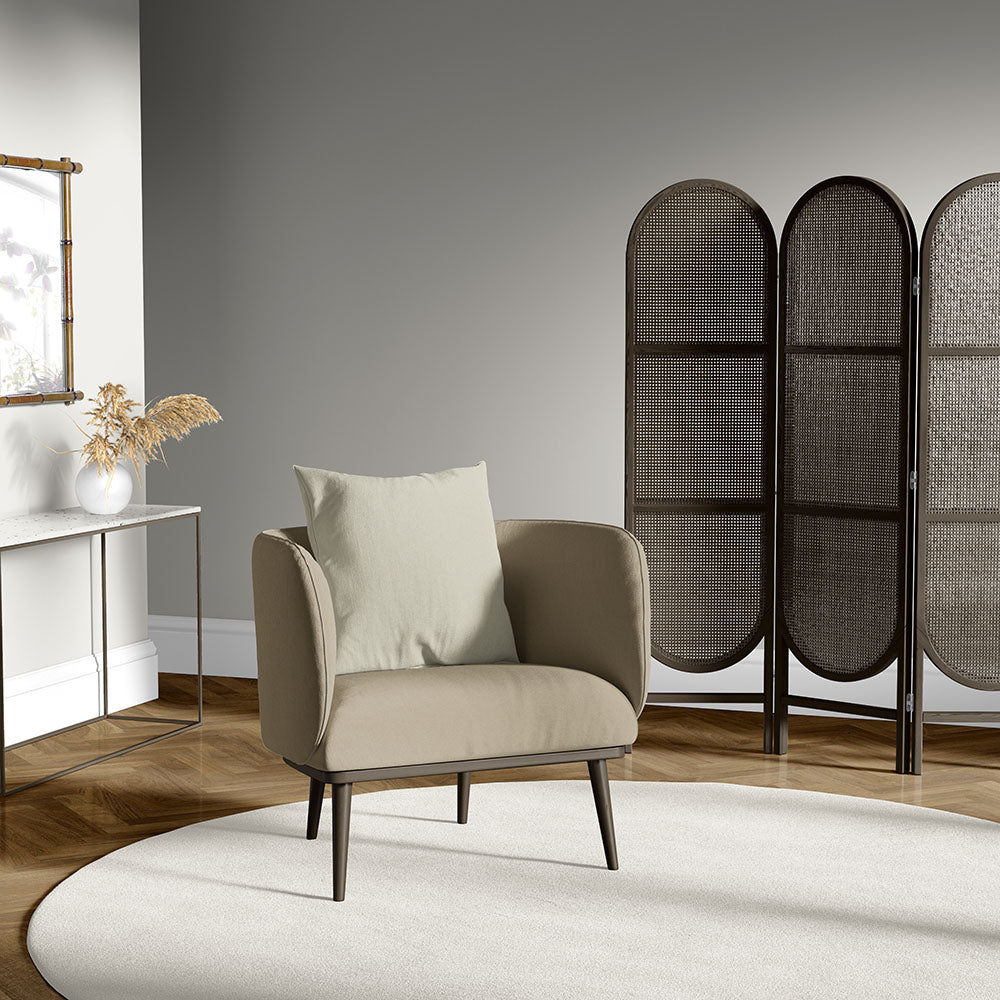 NICHOLASJOHN INC NJ-MARVIN Taupe Solid Fabric - NJ25-3596