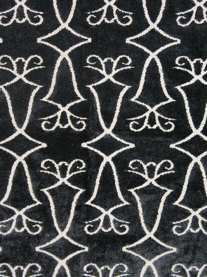 SCALAMANDRE OUTLET FABRIC PRINCESS AIDA FABRIC GRAPHITE - VD 00040024 NEW SKU # VD00240004