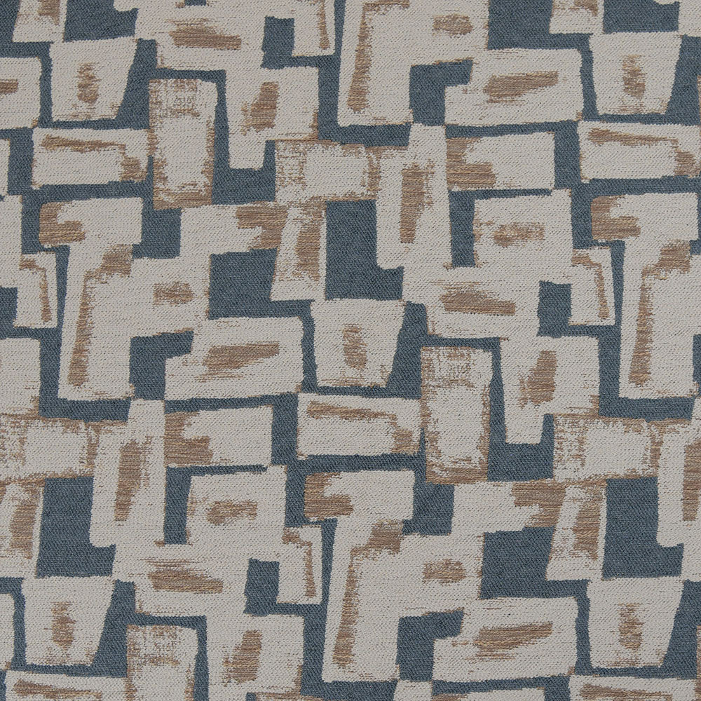 NICHOLASJOHN INC Daverdict-Blue Geometric Fabric - NJ26-3913