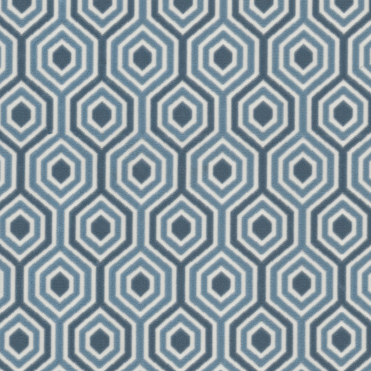 STOUT TEXTILES UPHOLSTERY,VELVET TRANSITIONAL,, GEOMETRIC BLUEBIRD,FRENCHBLUE - VERV-2