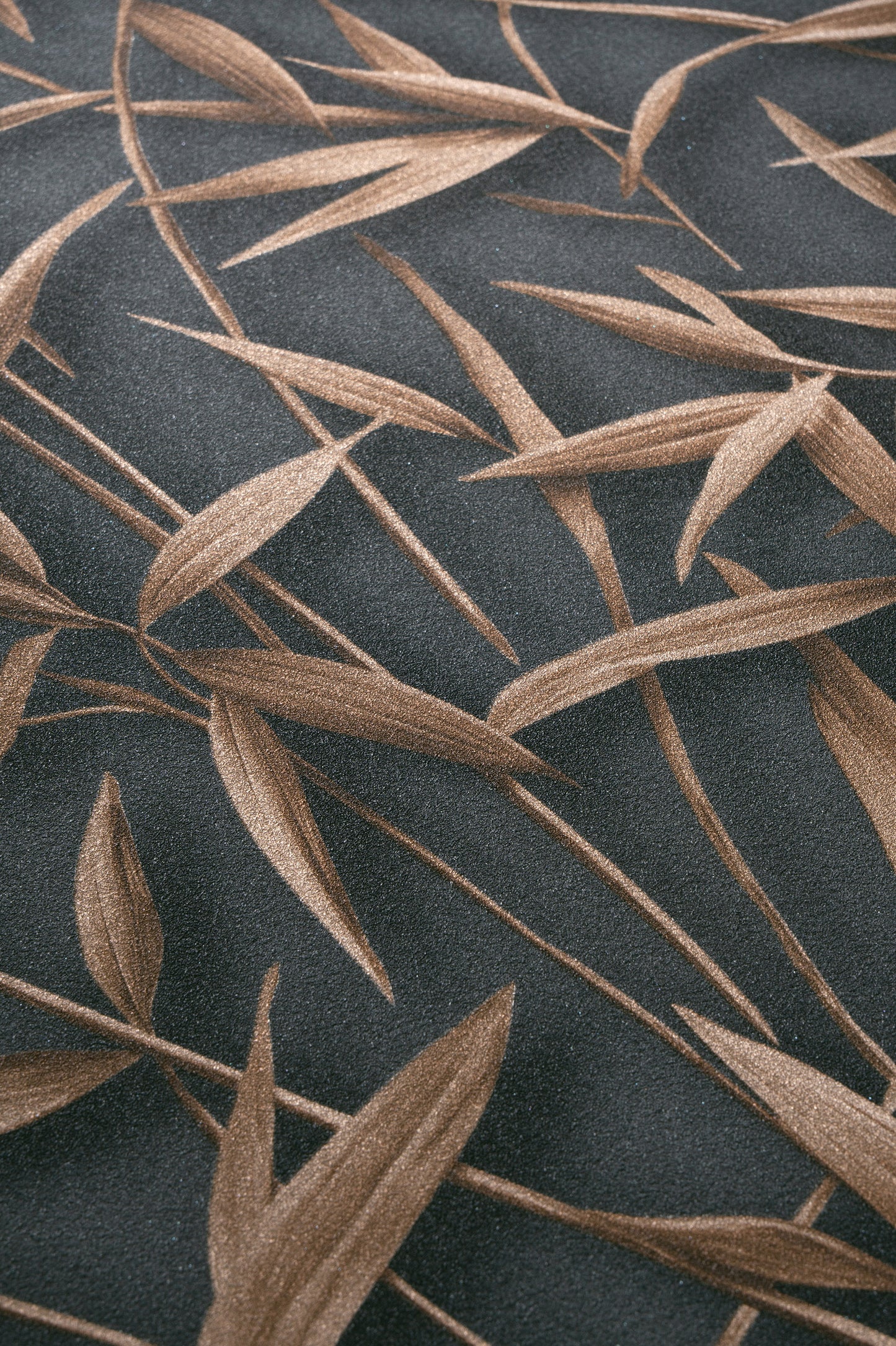 VEER DECOR Sylvan Bamboo Fronds Wallpaper Tropical; Botanical Transitional anthracite Wallpaper - VRPH747-1058