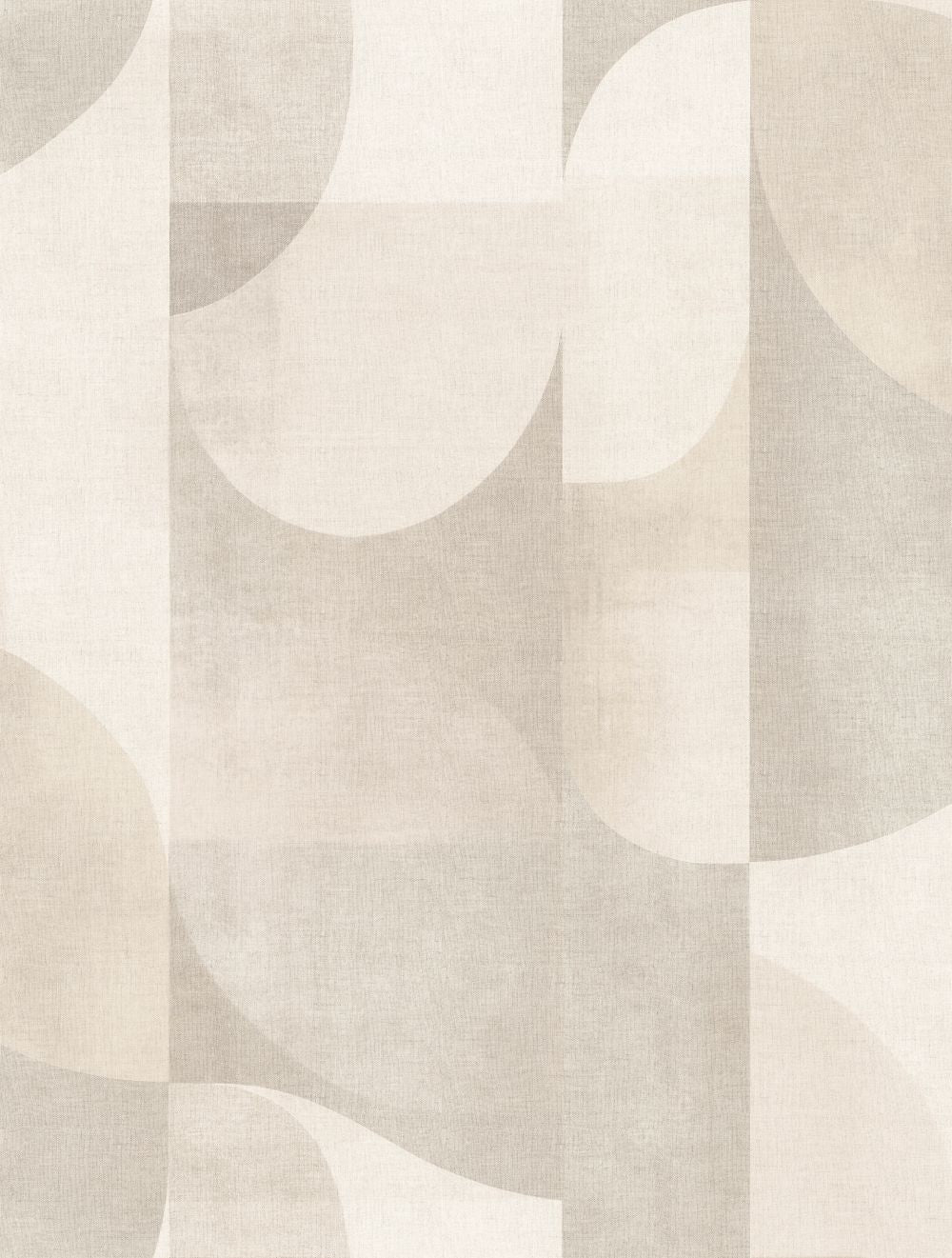 VEER DECOR Abstract Arch Cream Wallpaper Mural Tropical Transitional, Contemporary Cream Wallpaper - VRTND90-290