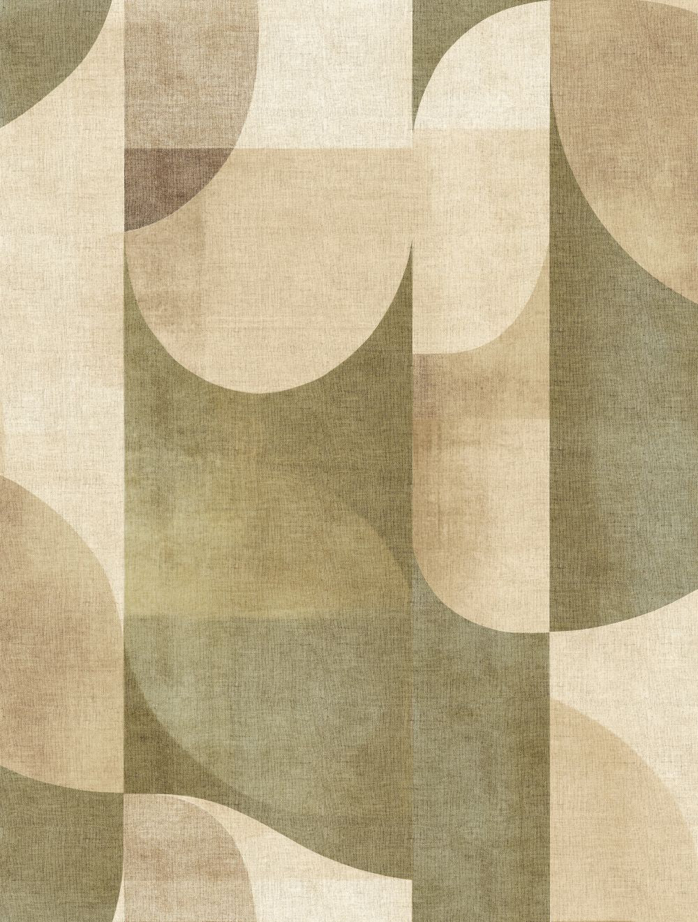 VEER DECOR Abstract Arch Oil Green Wallpaper Mural Geometric Transitional, Contemporary Green Wallpaper - VRTND94-290