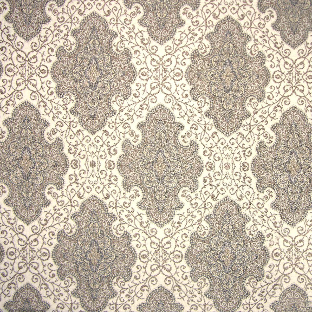 SCALAMANDRE OUTLET FABRIC AMAYA FABRIC IVORY, MULTI - VW 0003F013 NEW SKU # VWF0130003