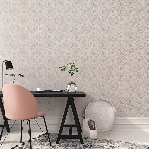 Galerie Wallcoverings Metallic Fx Metallic Geometric Galerie Wallcoverings Silver Grey - W78215