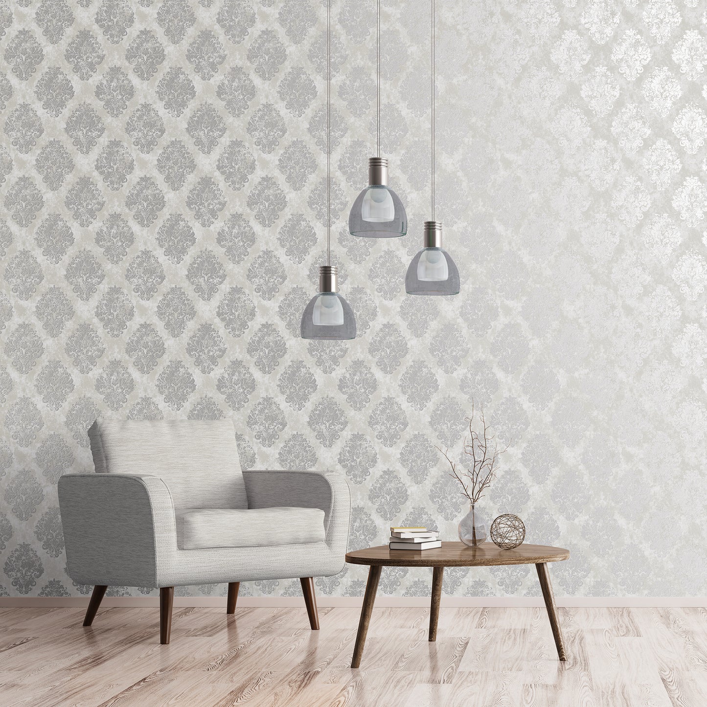 GALERIE WALLCOVERINGS Metallic FX Silver - Grey - W78226