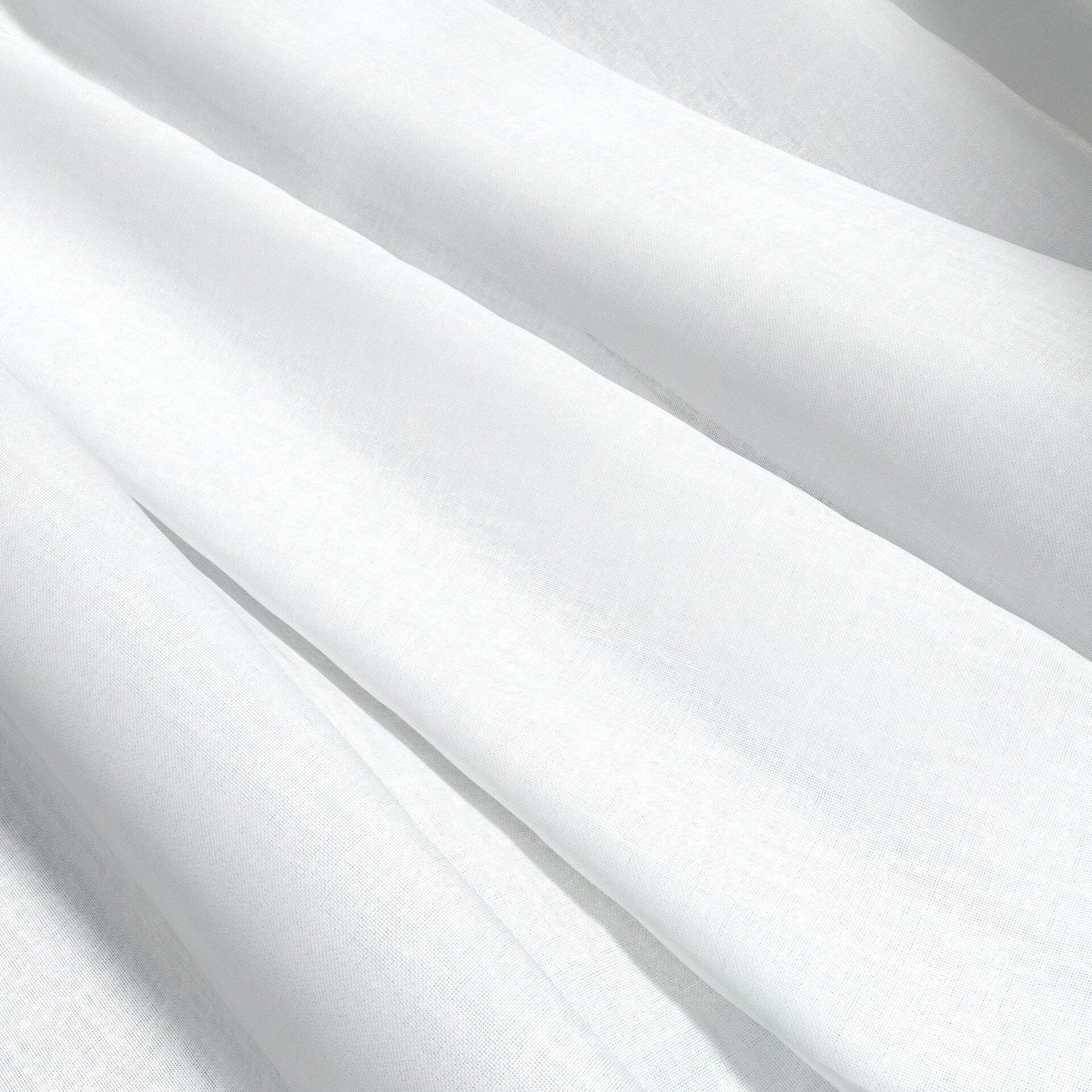 JF Fabrics WESTERLY 90 Fabric Plain White Sheer, Wide Width - 9042690 J9151