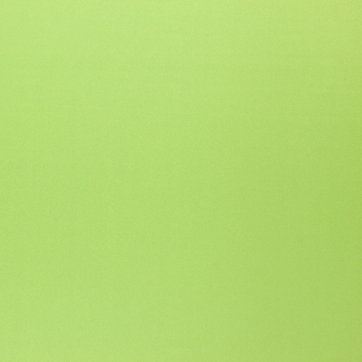 Solid lime green sateen fabric; smooth, vibrant color.