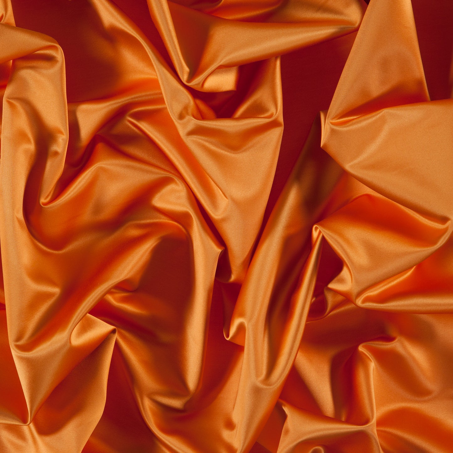 JF Fabrics JF Everyday WHISPER 22 Fabric Plain Orange Sateen - 4948222 J9021