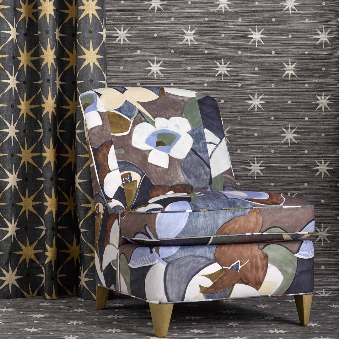 SCALAMANDRE BIG TRIXIE DOTS , CIRCLES
GEOMETRIC BLACK - WHN000544002 NEW SKU # WHN440020005