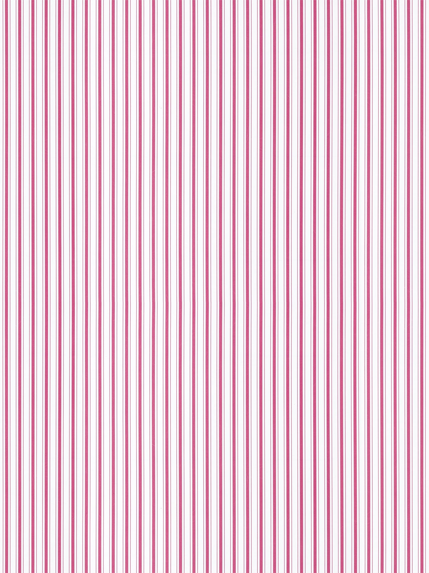 Pink and white vertical stripe pattern in small scale, bold and seamless wallpaper.