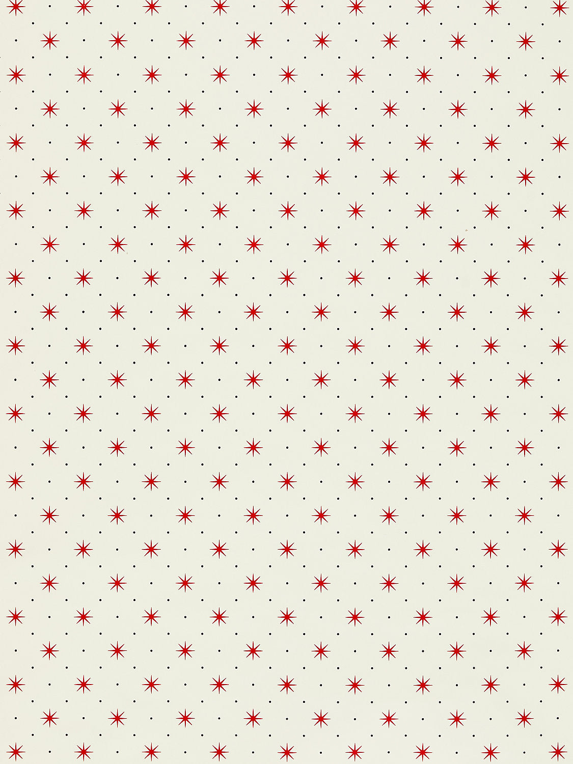 SCALAMANDRE TRIXIE GEOMETRIC GRAPHIC SMALL SCALE RED & BLACK ON WHITE - WHN000RP1003D NEW SKU # WHNP1003D000R