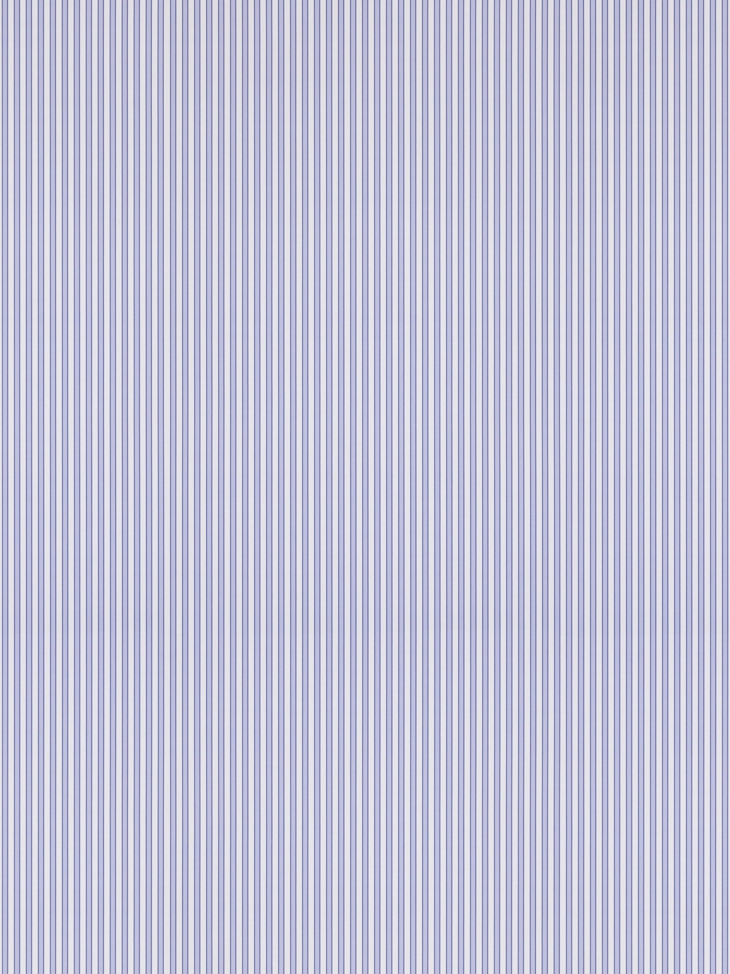 Blue and white vertical pinstripe fabric with thin stripes.