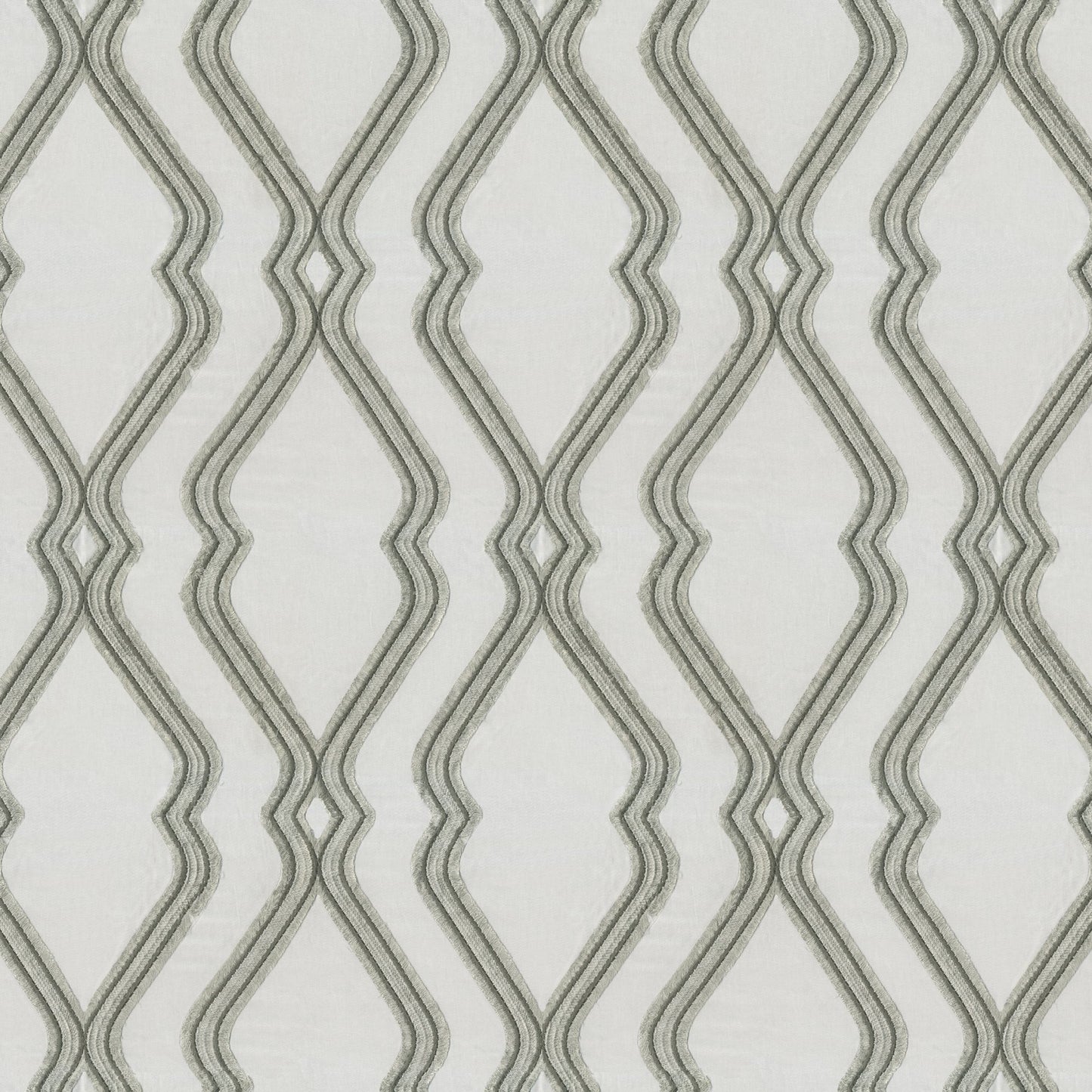 JF Fabrics WINDSWEPT 94 Fabric Ogee,Traditional Grey Embroidery - 8429994 J8581