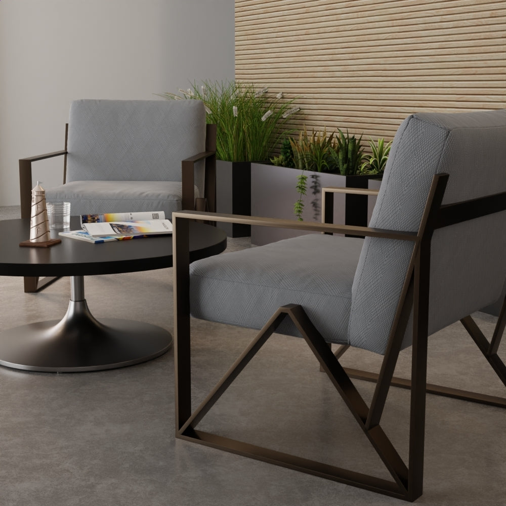 NICHOLASJOHN INC NJ-WINRED Gray Fabric - NJ25-3782