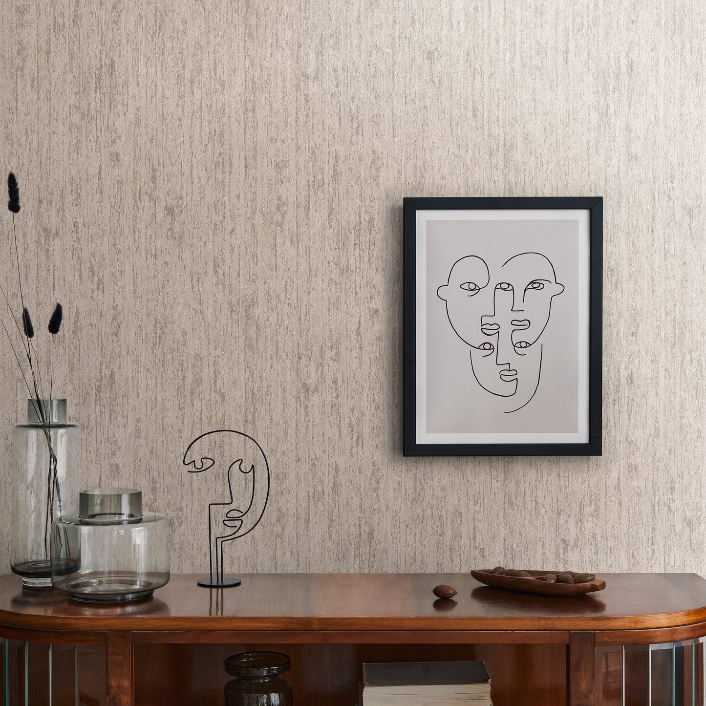 GALERIE WALLCOVERINGS The Woods and Wicker Silver - Grey - WW22228
