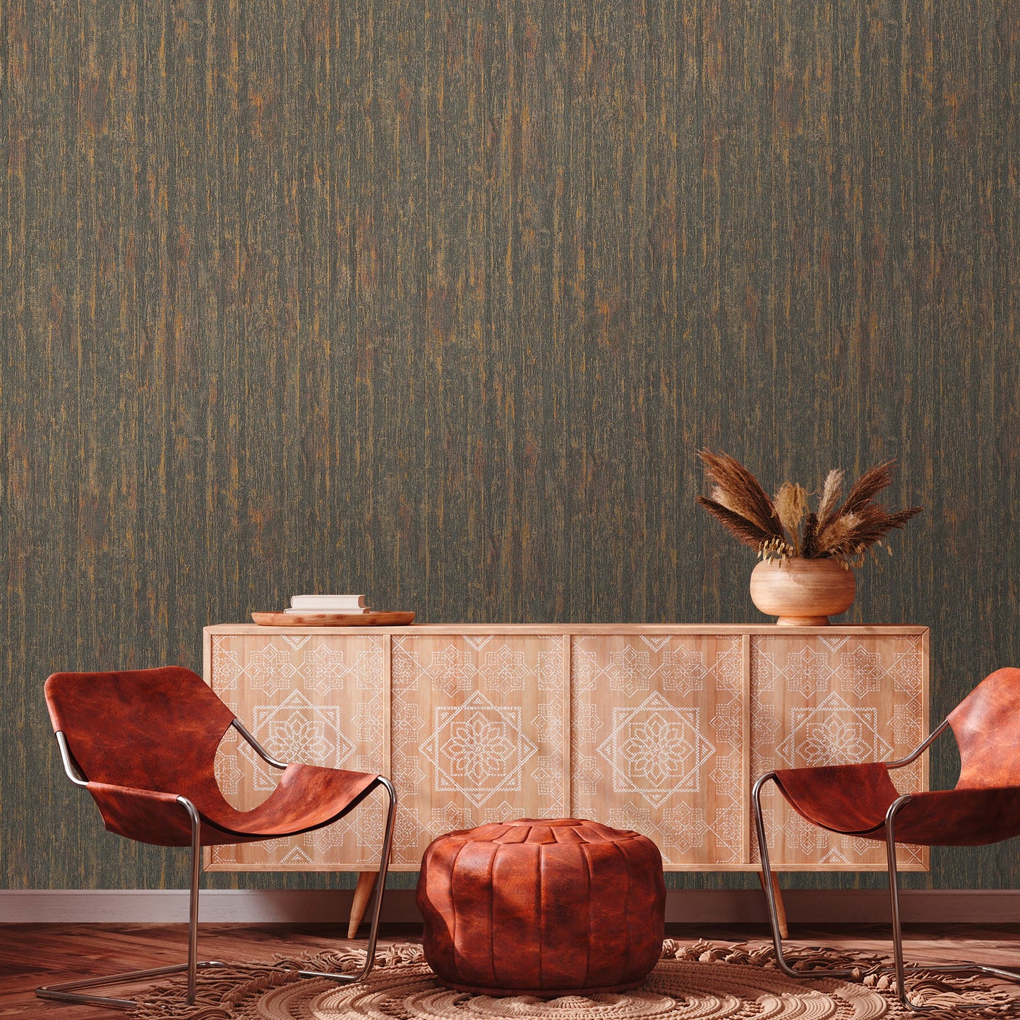 GALERIE WALLCOVERINGS The Woods and Wicker Bronze - Brown - WW22230
