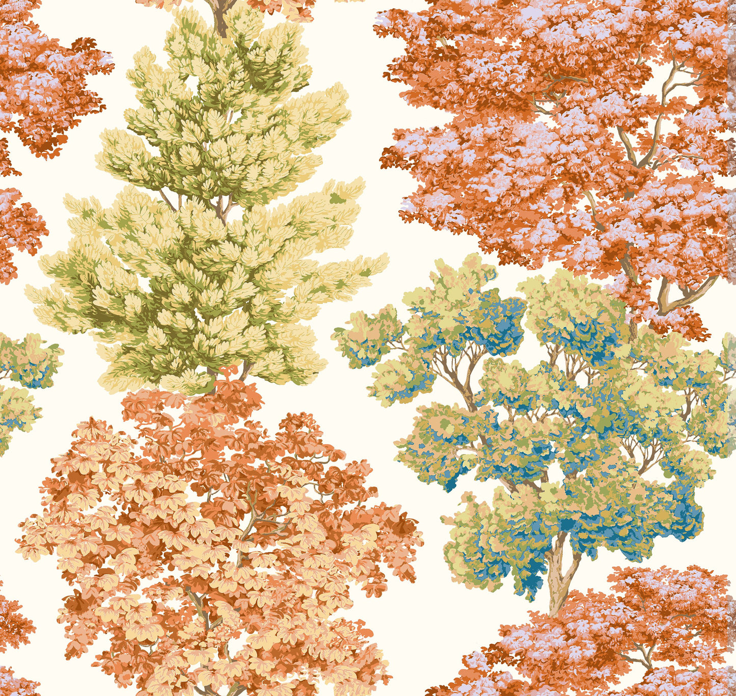 SCALAMANDRE CENTRAL PARK WALLCOVERING SCENIC AUTUMN - WW 0003WP88583D NEW SKU # WWWP88583D0003