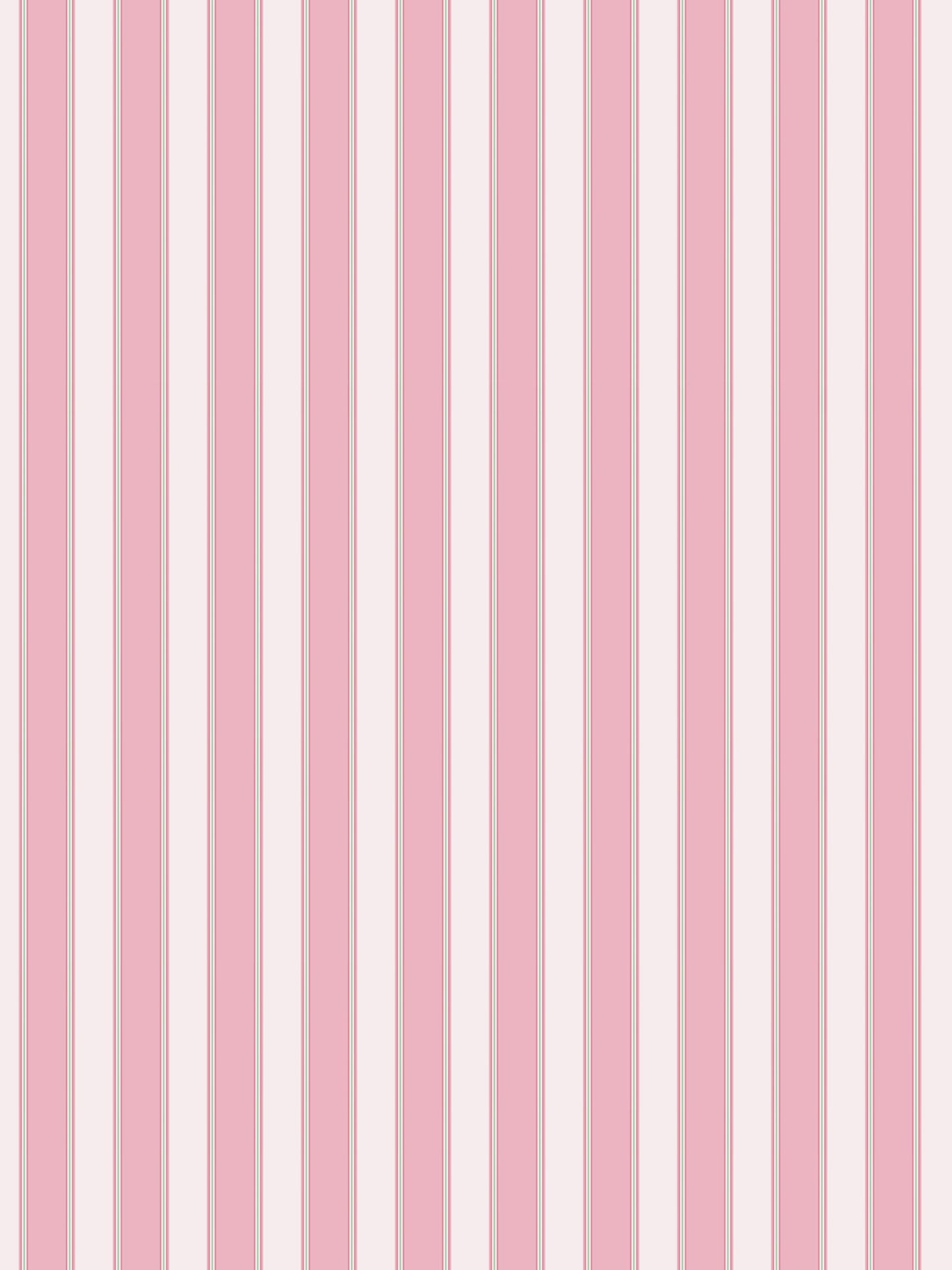 Pastel pink and white vertical stripes; modern wallpaper pattern.