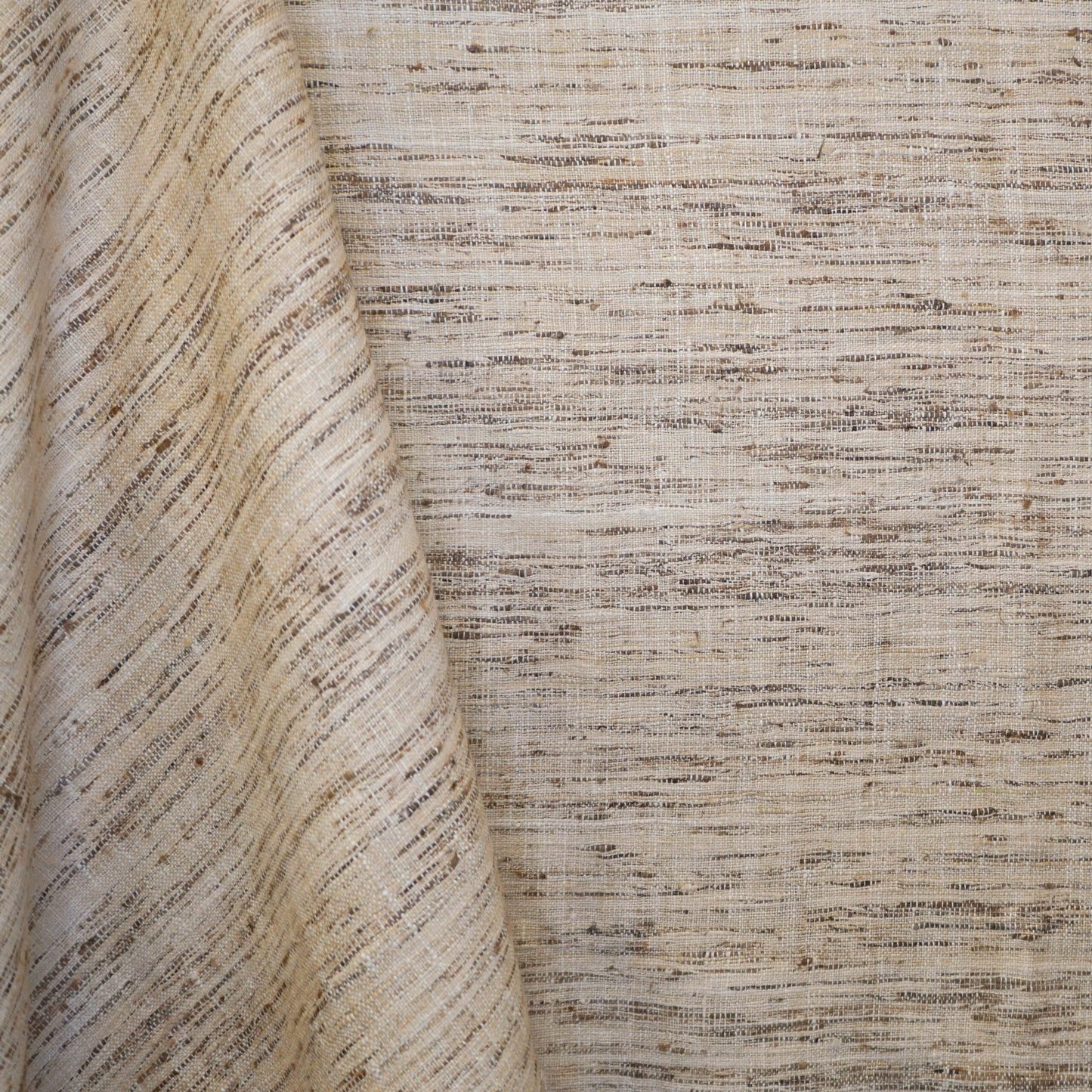 JF Fabrics JF Studio ZAIRE 33 Fabric Plain, Traditional Brown, Tan Silk - 9006933 SJ102