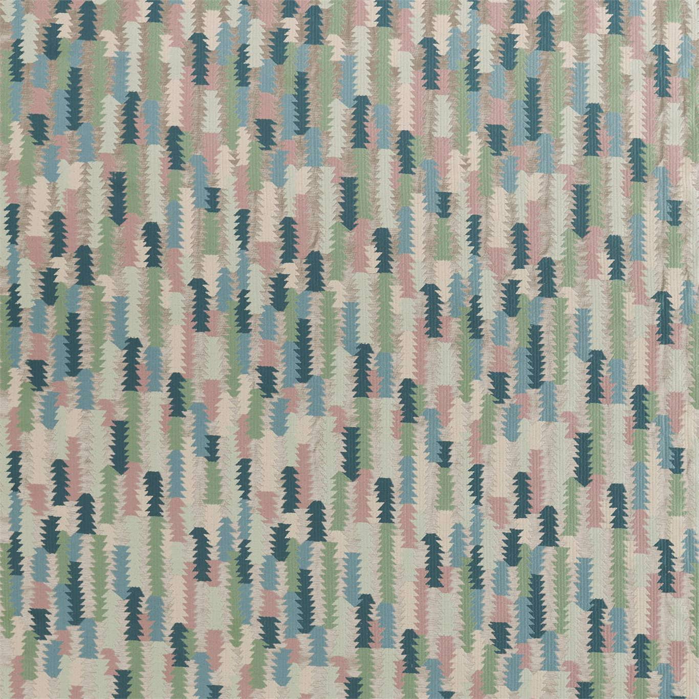 ZOFFANY Cosmati Embroidery Fabric Other Mineral - ZAQF333083