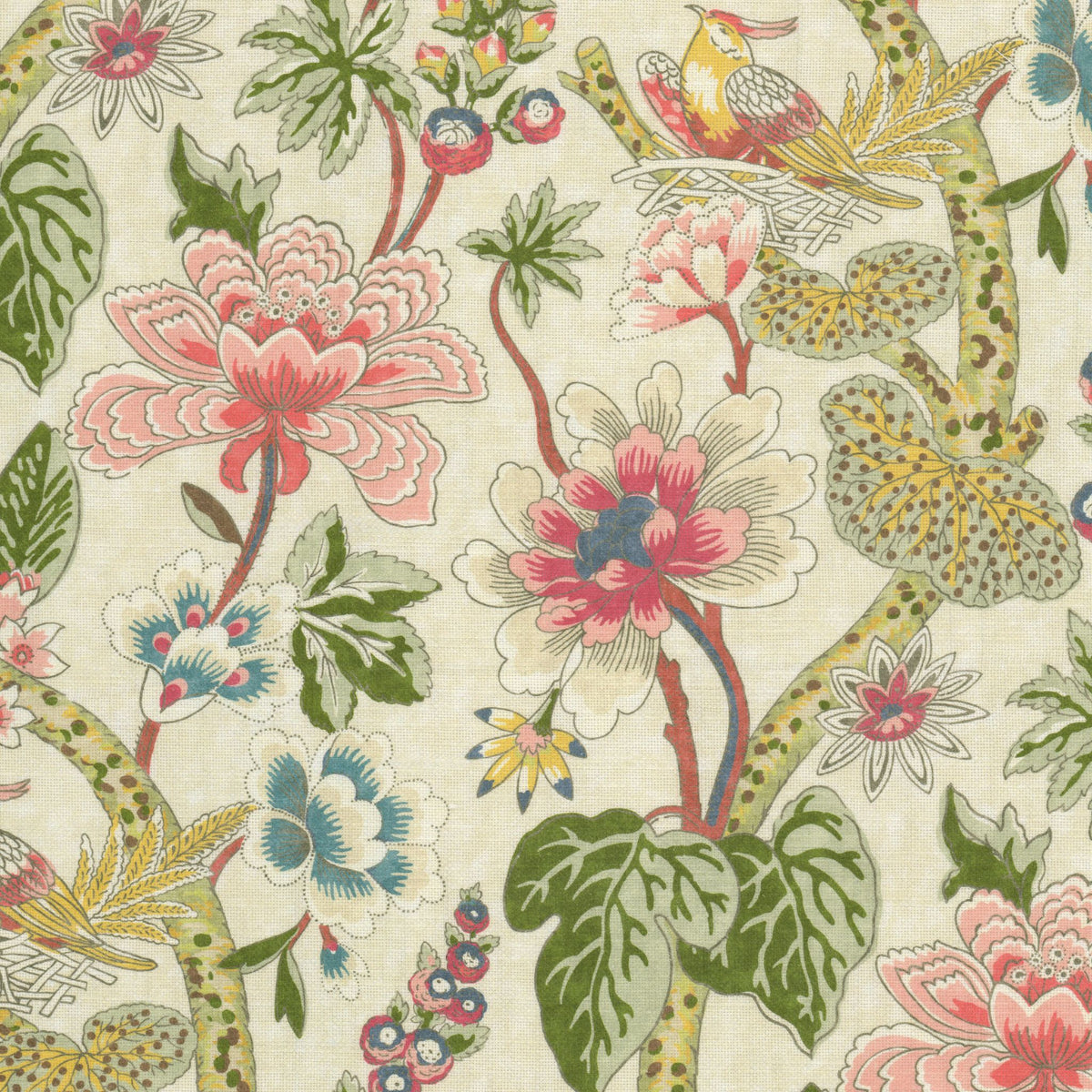STOUT TEXTILES MULTIPURPOSE,PRINT TRADITIONAL, JACOBEAN DILL - ZARA-1