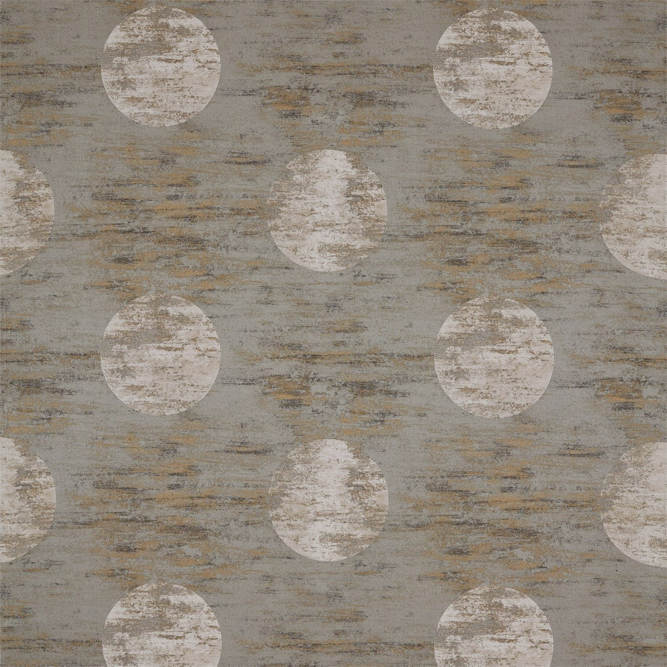 ZOFFANY Moon Silk Fabric Spots Silver - ZATM332458
