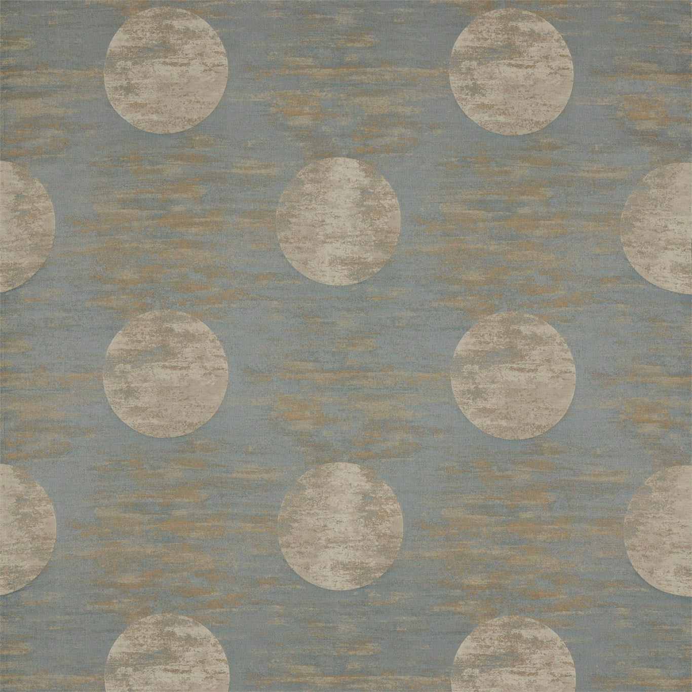 ZOFFANY Moon Silk Fabric Spots Blue Grey - ZATM332459
