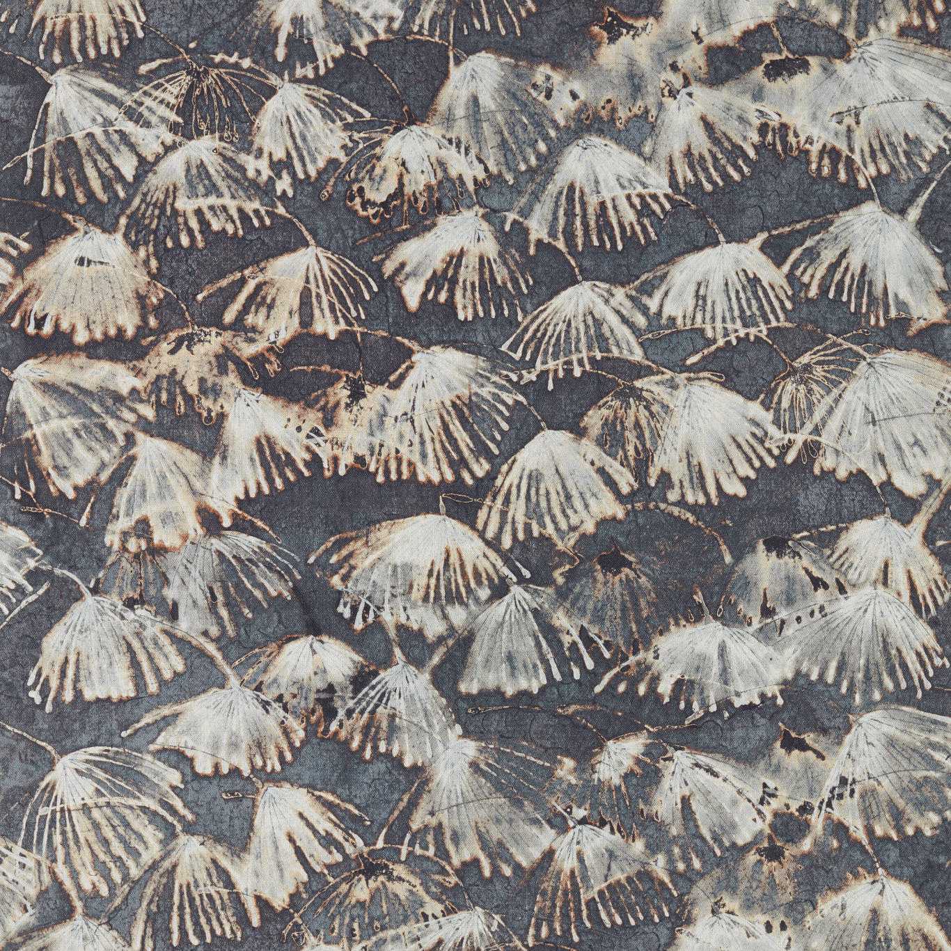 ZOFFANY Iliad Fabric Contemporary, Floral Blue Stone - ZBOL322619