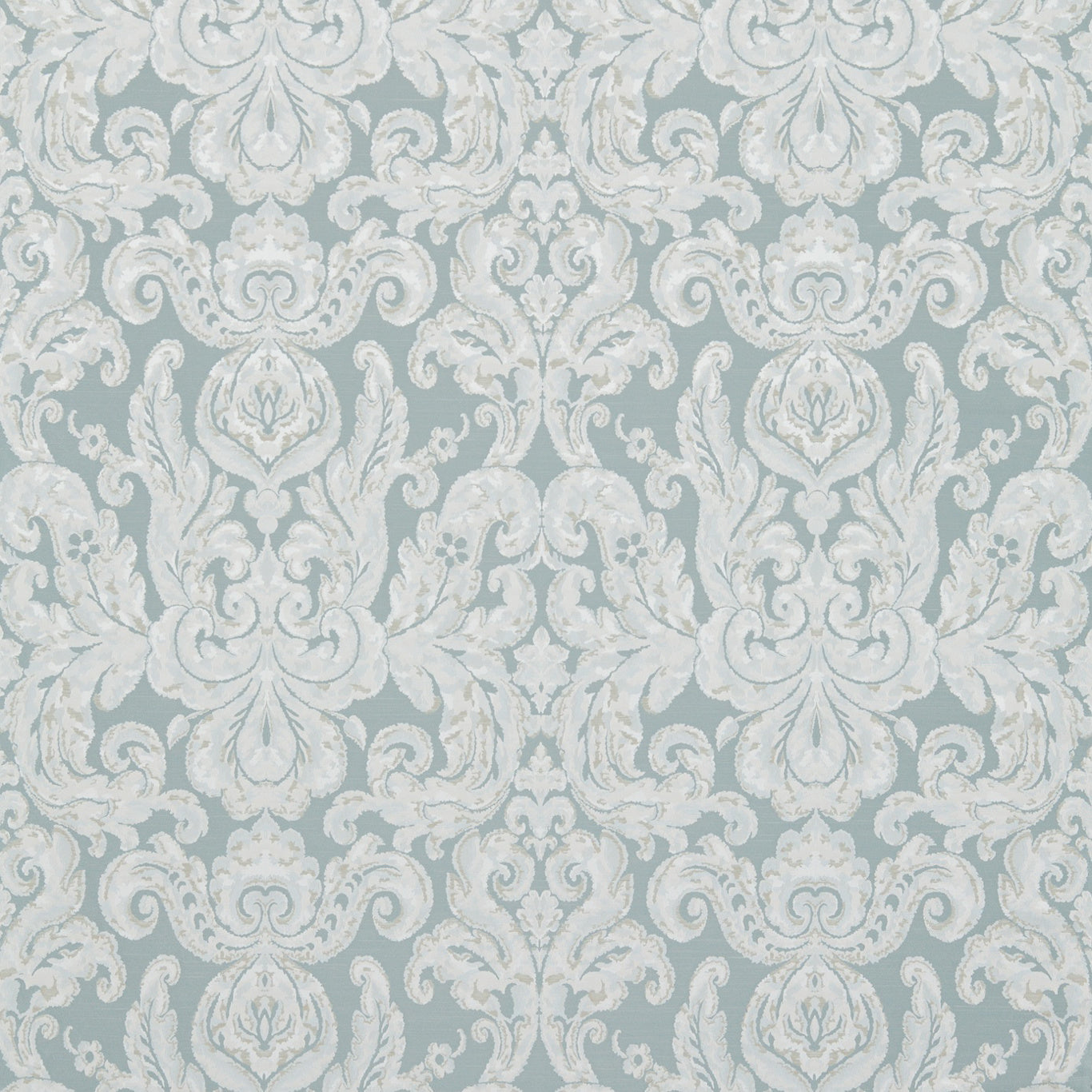 ZOFFANY Brocatello Fabric Damasks Pale Blue - ZCON331926