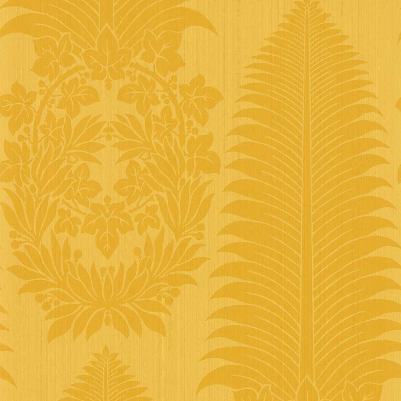 ZOFFANY Marsden`s Palm Damask Wallpaper Damasks Tigers Eye Rotary Printed Wallpaper - ZCOT313022