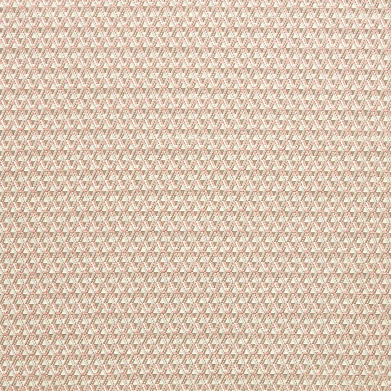 ZOFFANY Domino Diamond Fabric Geometric Rose Quartz - ZDOM333322