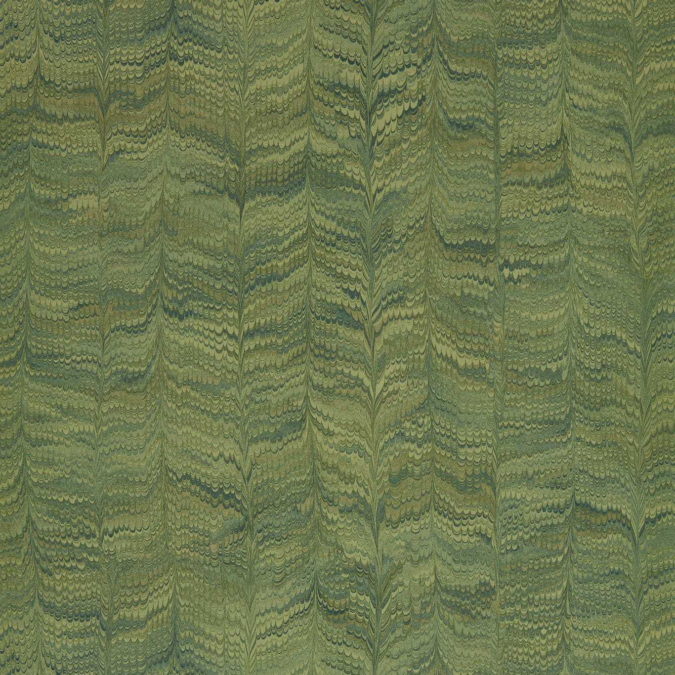 ZOFFANY Jaipur Plain Wallpaper Plains , Textures Deep Moss Gravure - Wide Width - ZEND313084
