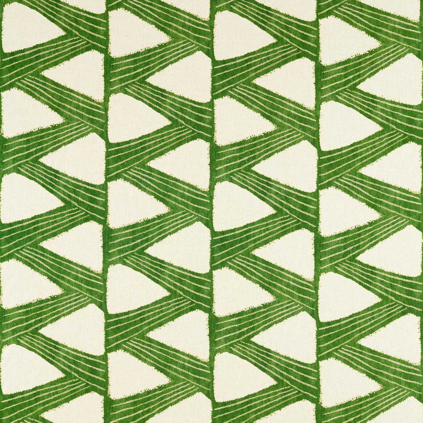 ZOFFANY Kanoko Fabric Geometric Green - ZHIF322728