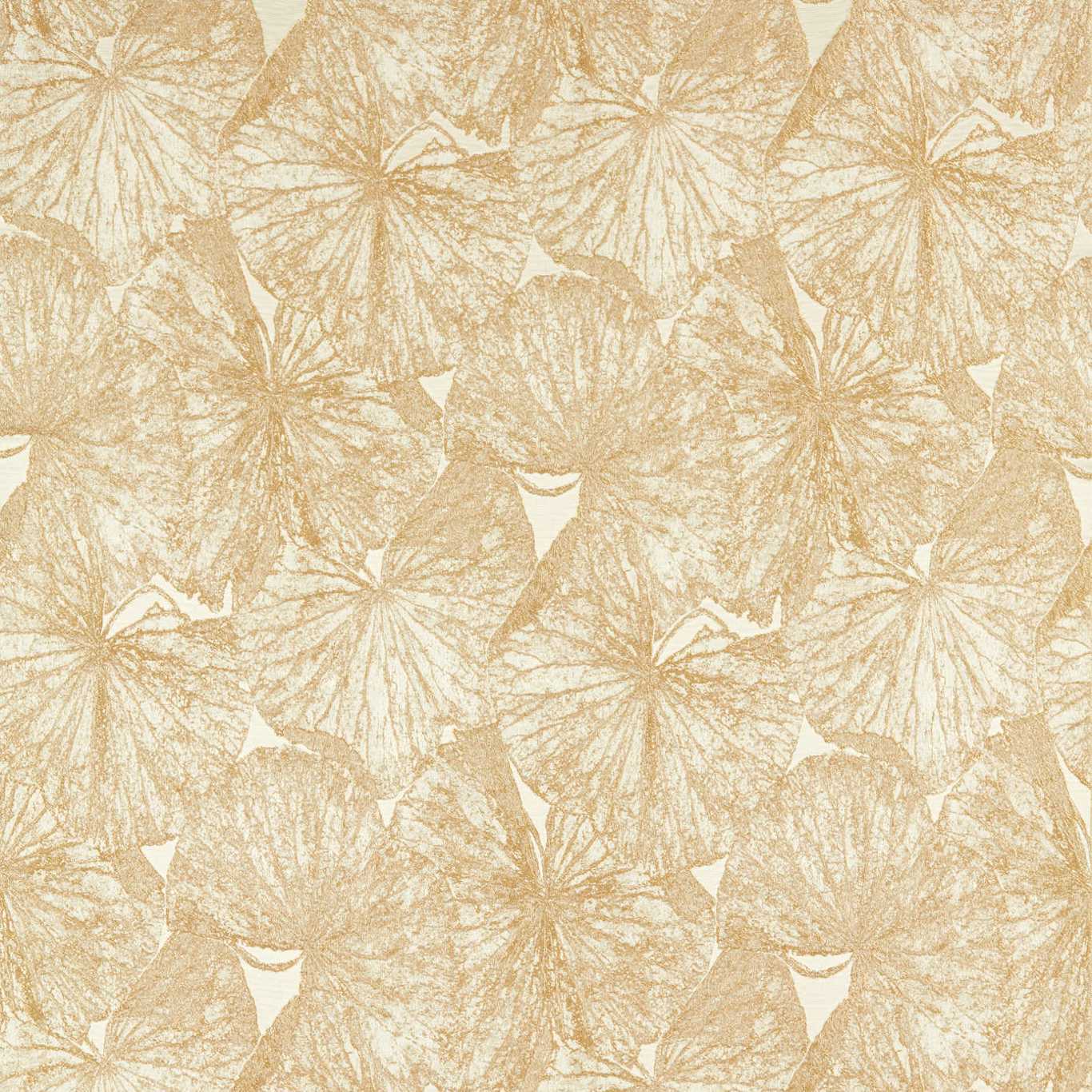 ZOFFANY Taisho Weave Fabric Leaves , Trees Gold - ZHIF333231