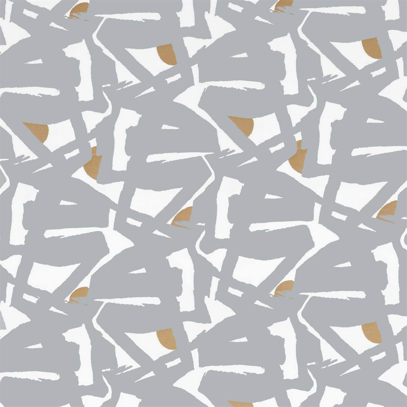 ZOFFANY Rakugaki Fabric Abstract , Graphic Quartz Grey - ZICO333013