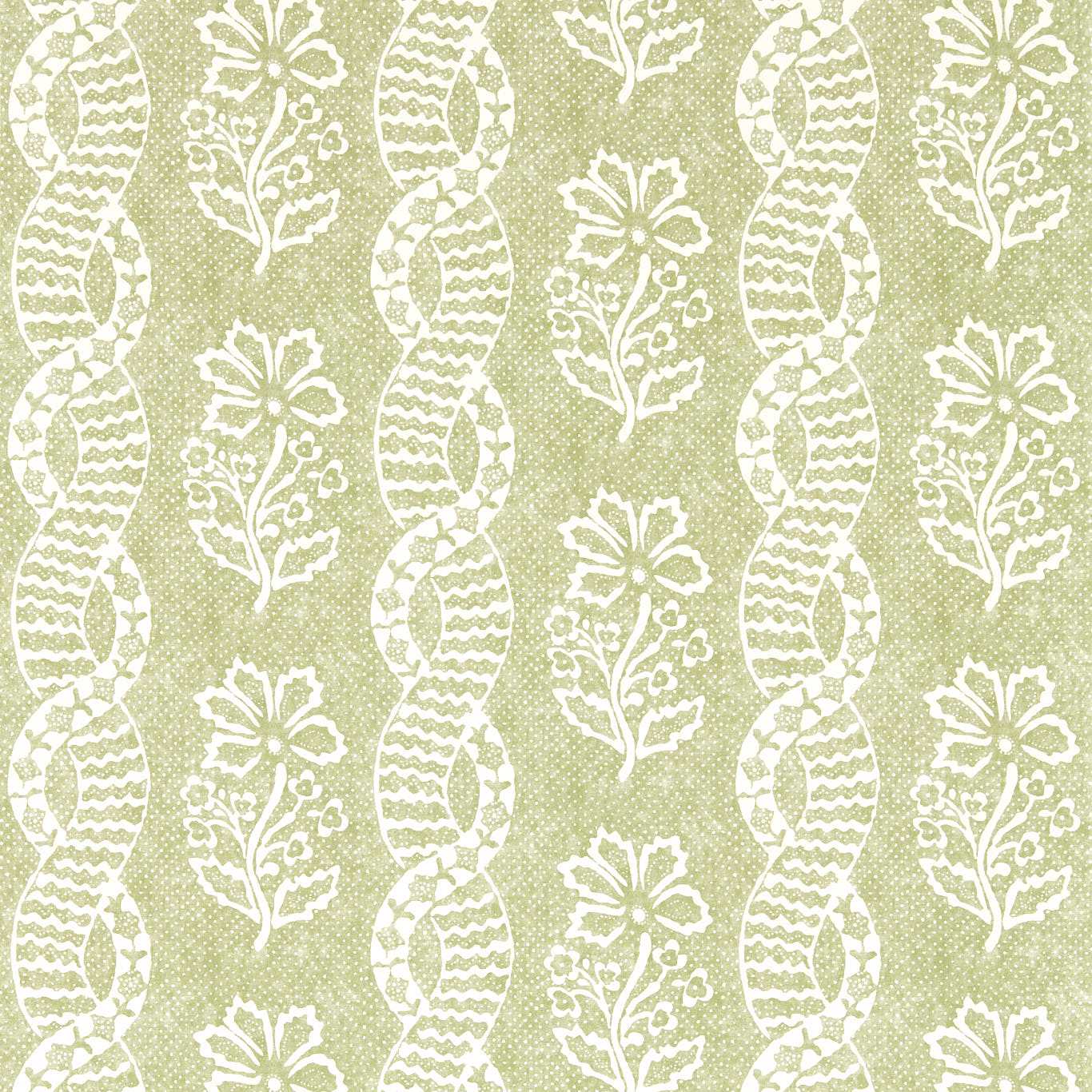 ZOFFANY Dabu Stripe Wallpaper Abstract , Graphic Pale Olive Digital Printed Wallpaper - ZIND313118