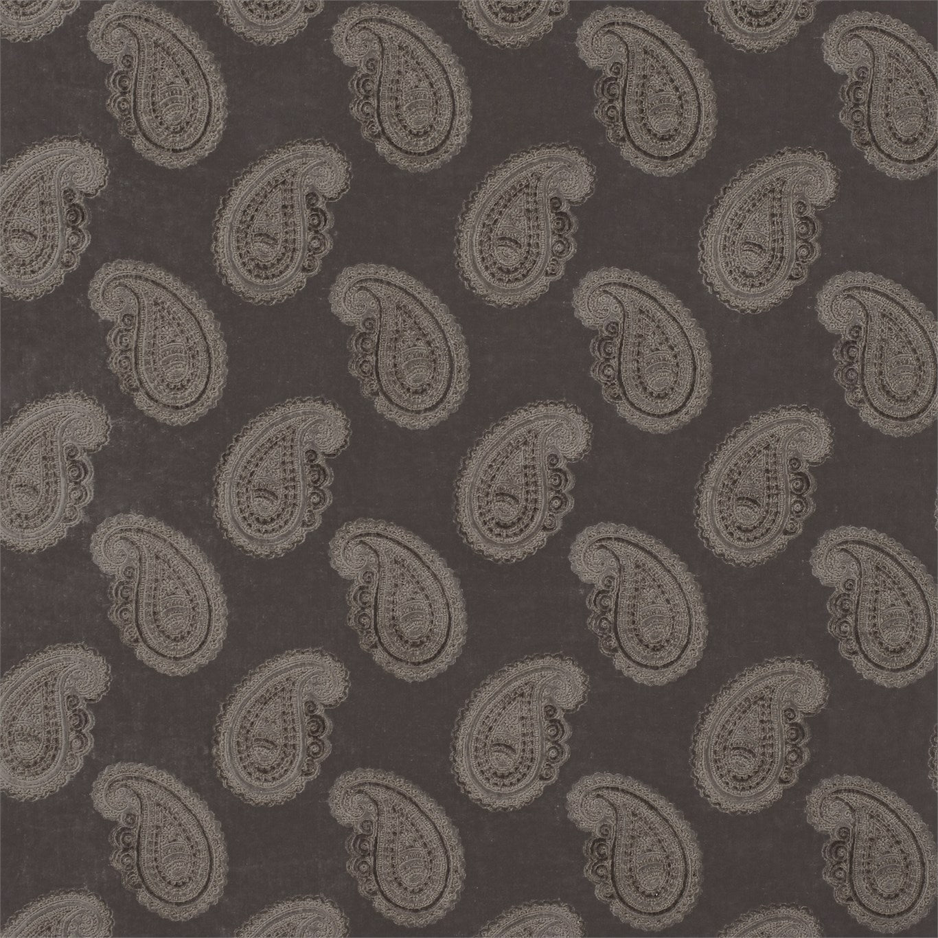 ZOFFANY Orissa Velvet Fabric Other Sable - ZJAI331662