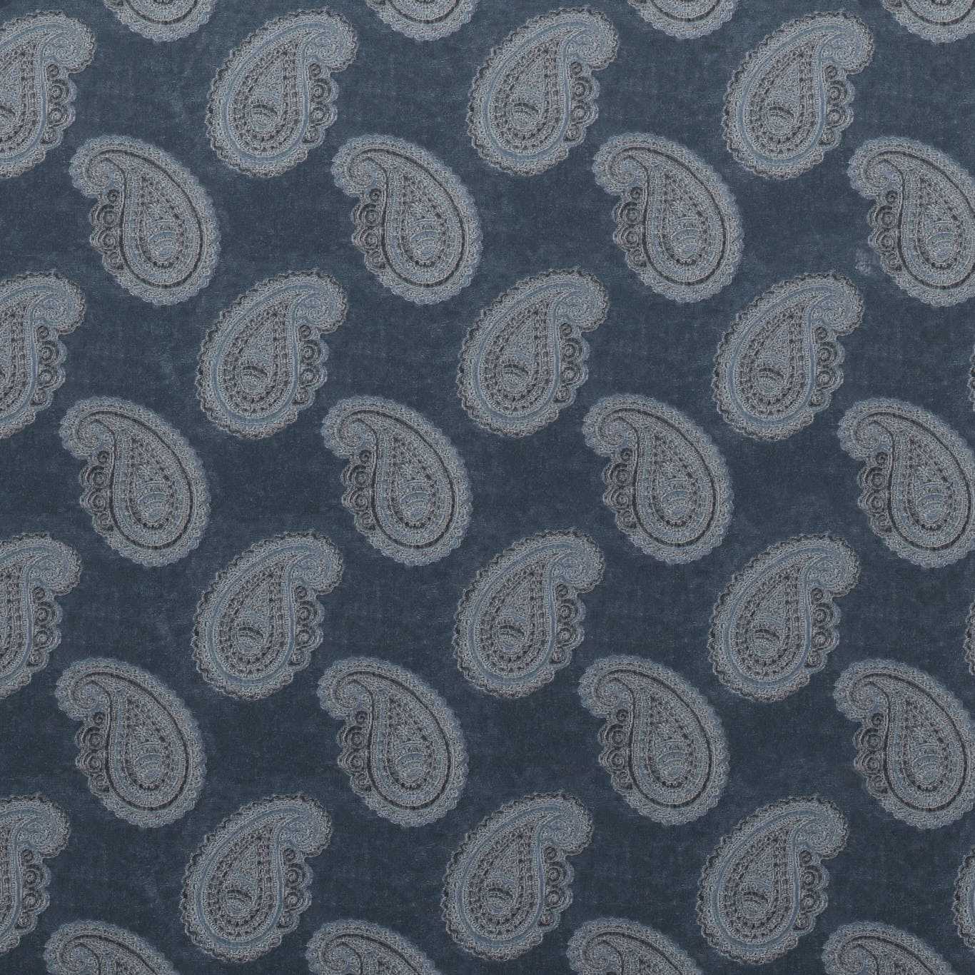 ZOFFANY Orissa Velvet Fabric Other Blue - ZJAI331663