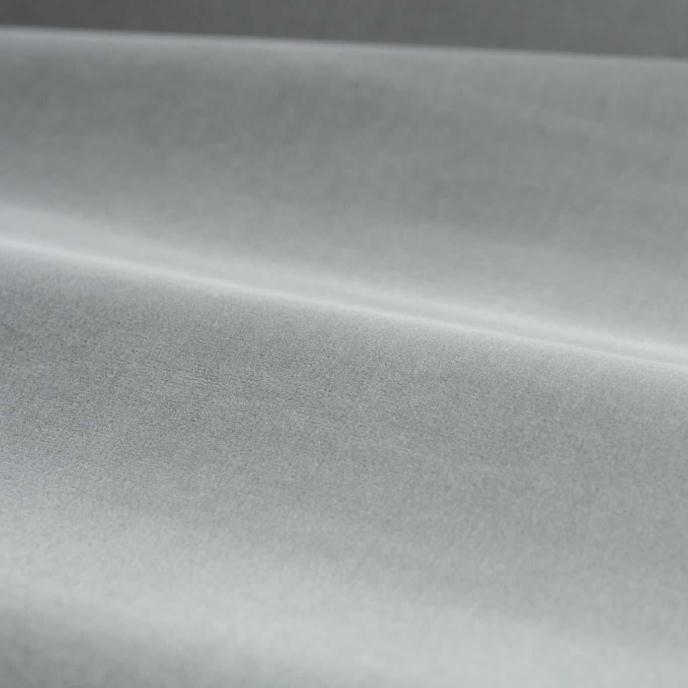ZOFFANY Cotton Velvet Performance Fabric Plains , Textures Empire Grey - ZL4X333500