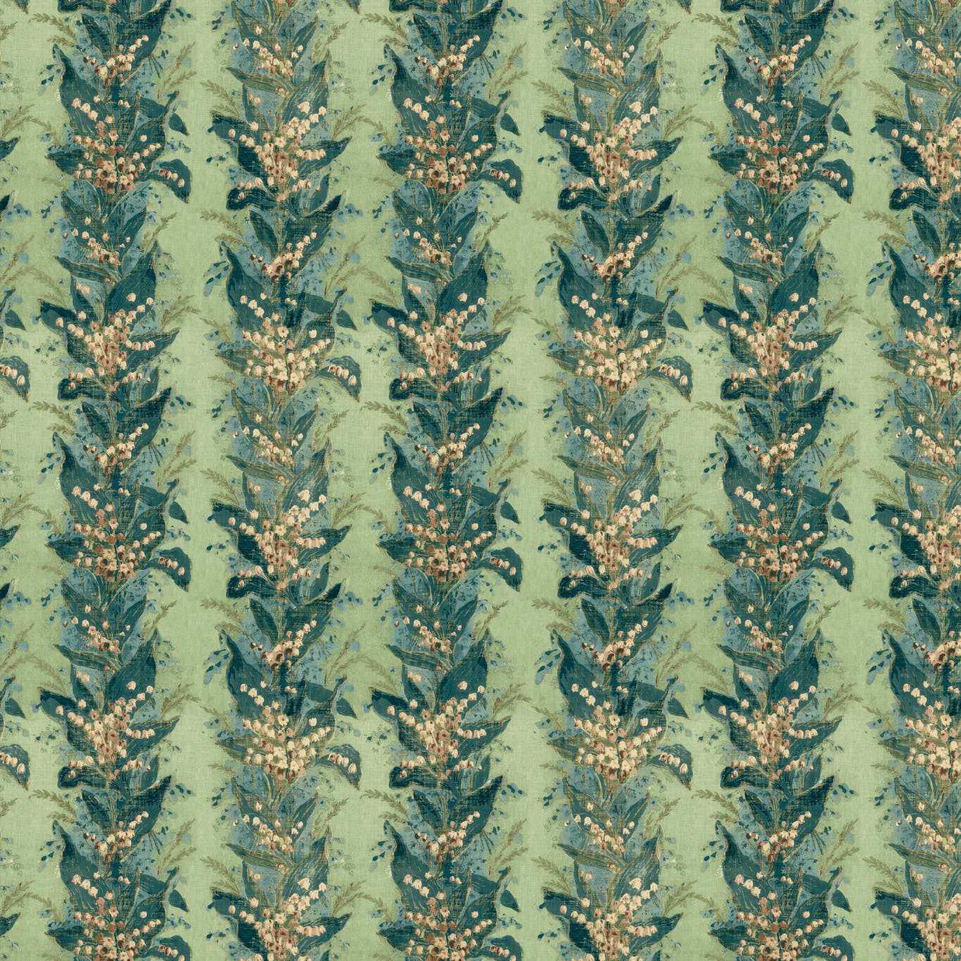 ZOFFANY Lily Stripe Stripes Archive Green - ZOF0251-01