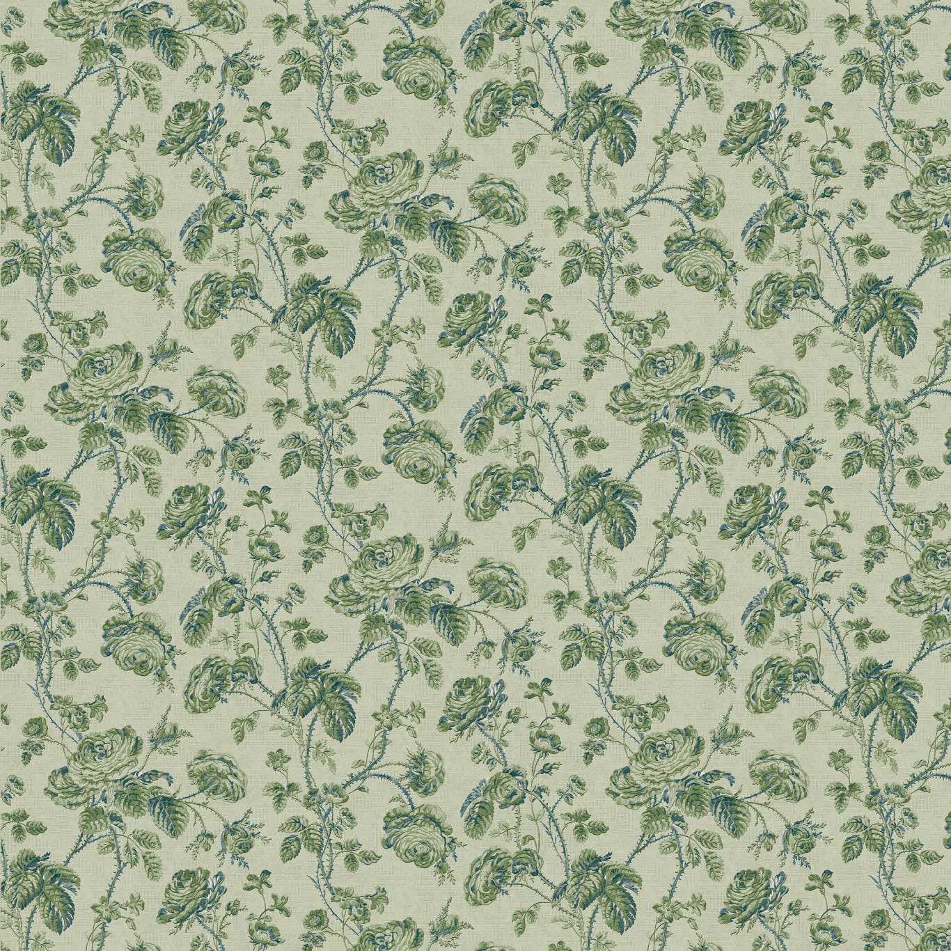 ZOFFANY Thorny Vine Floral Evergreen - ZOF0253-01